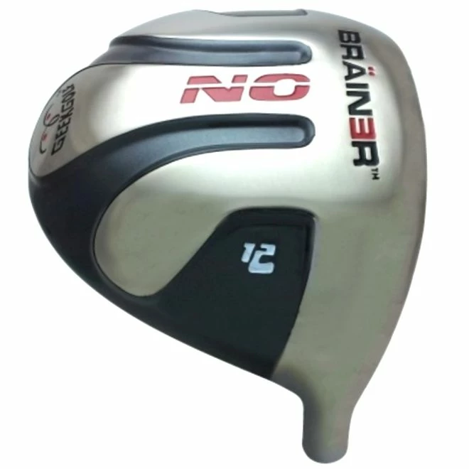 Geek Golf No Brainer Titanium Driver Head Grey 1 Geek Golf No Brainer Titanium Driver Head Grey