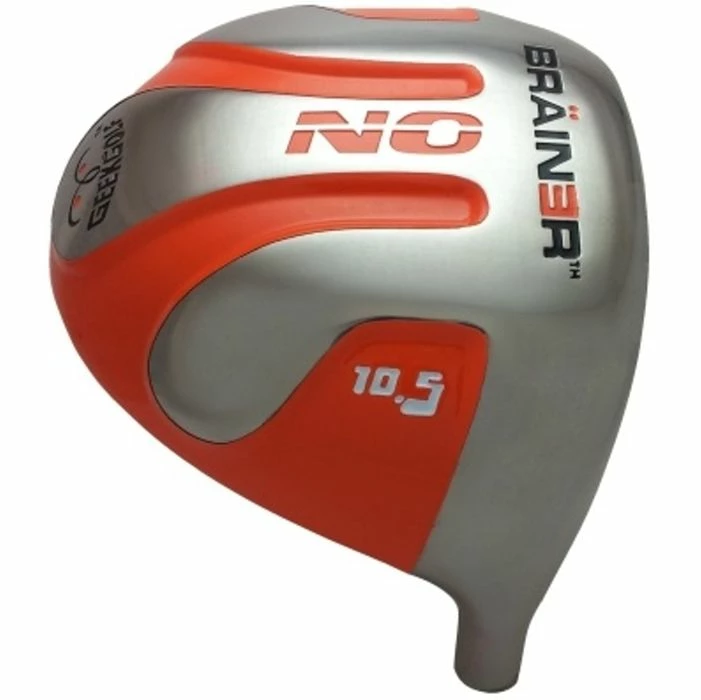 Geek Golf No Brainer Titanium Driver Head Orange 1 Geek Golf No Brainer Titanium Driver Head Orange
