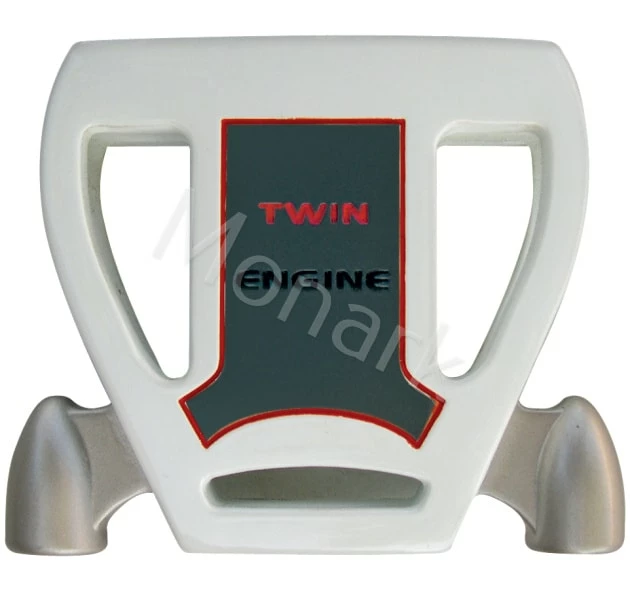 T-7 Twin Engine White Mallet Putter Head 4 T-7 Twin Engine White Mallet Putter Head - Image 4